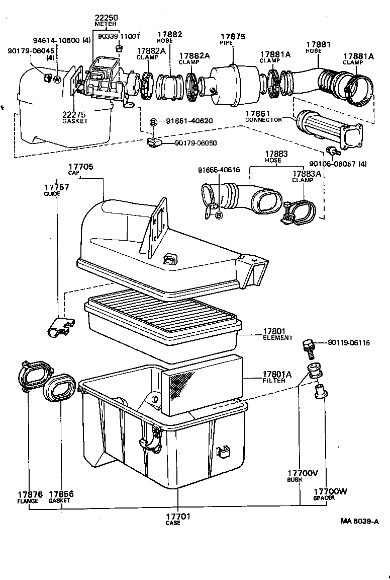 17700-37040 CLEANER ASSY, AIR product image