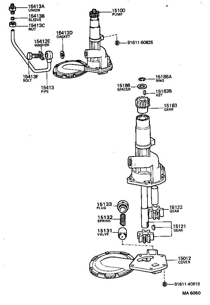 15149-54011 GASKET(FOR OIL STRAINER) product image