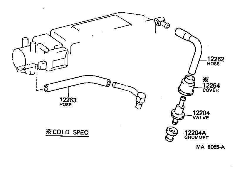 12261-13040 HOSE, VENTILATION, NO.2 product image