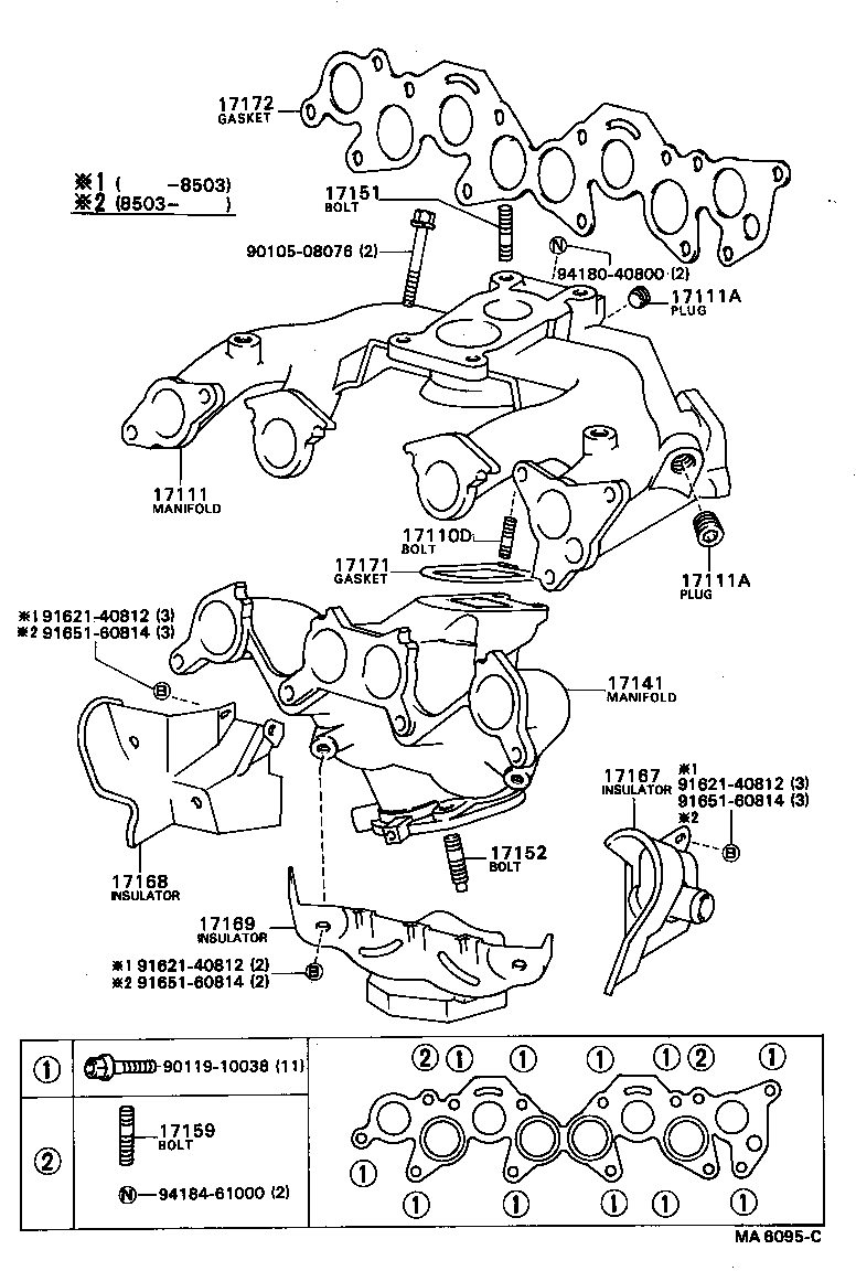 90116-08200 BOLT, STUD(FOR TURBINE HOUSING) product image