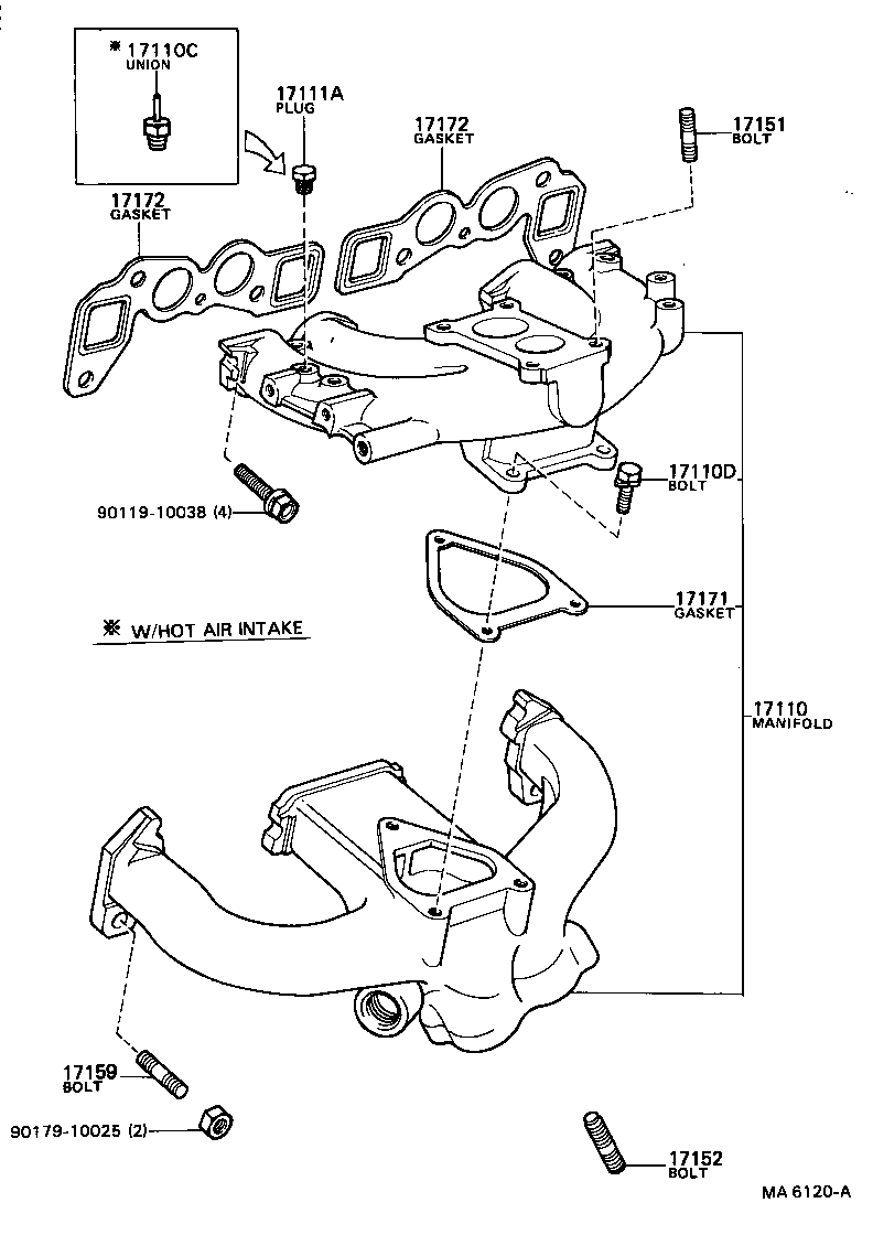 16347-41011 GASKET, WATER BY-PASS product image