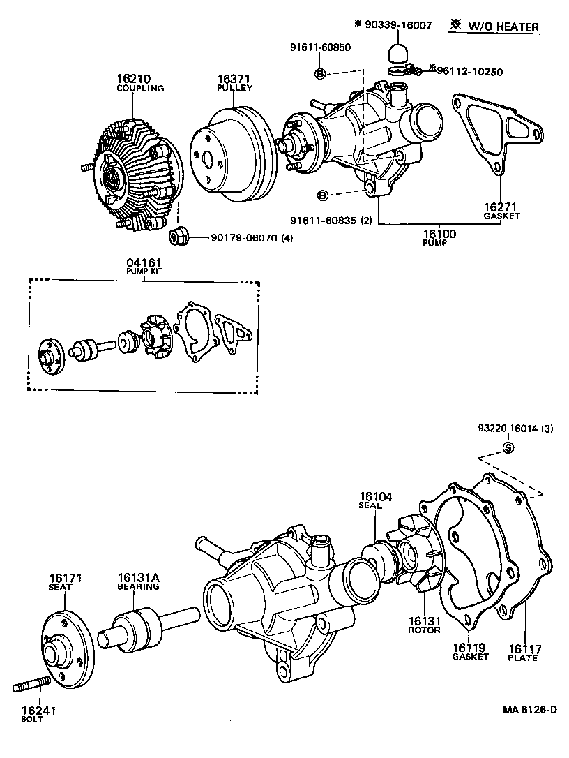 16193-13020 BOLT, STUD(FOR WATER PUMP COUPLING) product image