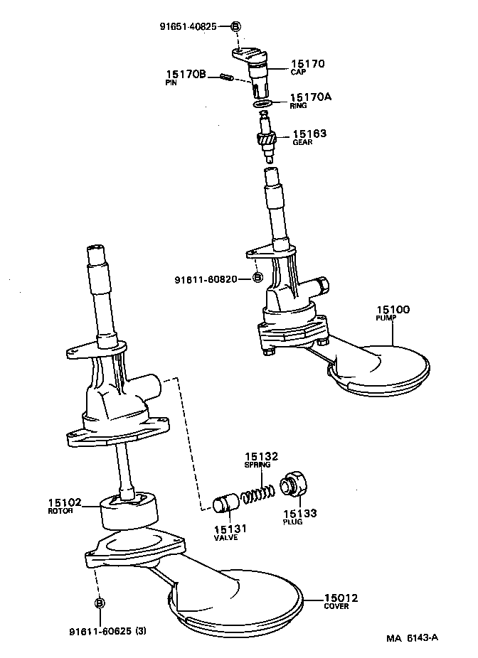 15100-88280 PUMP ASSY, OIL product image
