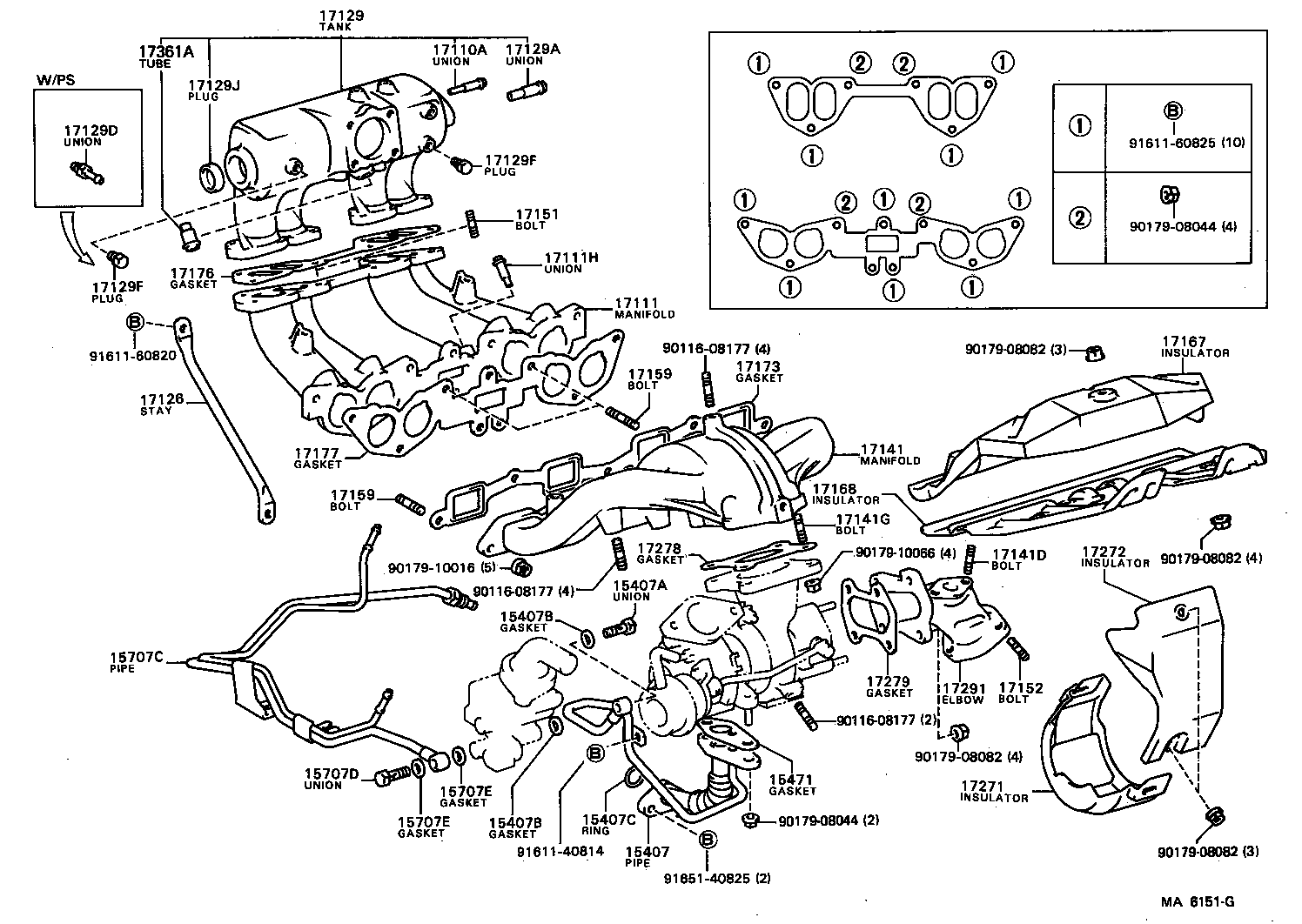 90116-08004 BOLT, STUD(FOR TURBOCHARGER STAY) product image