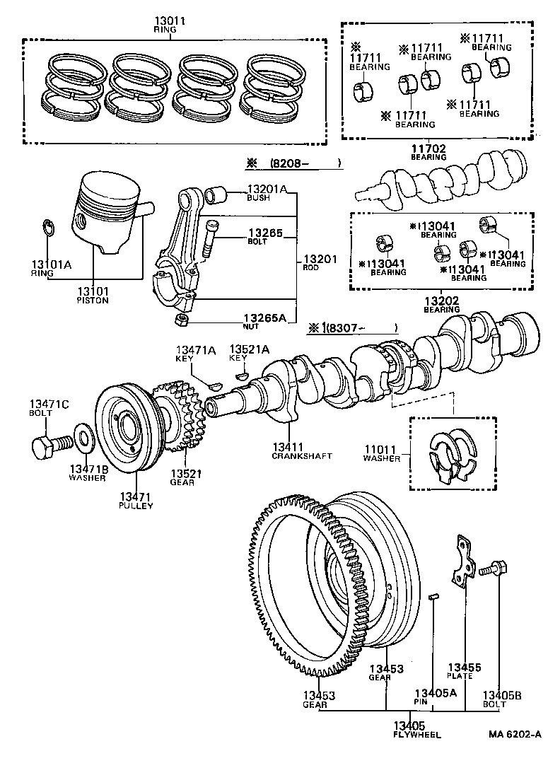 11013-22011 WASHER SET, CRANKSHAFT THRUST product image