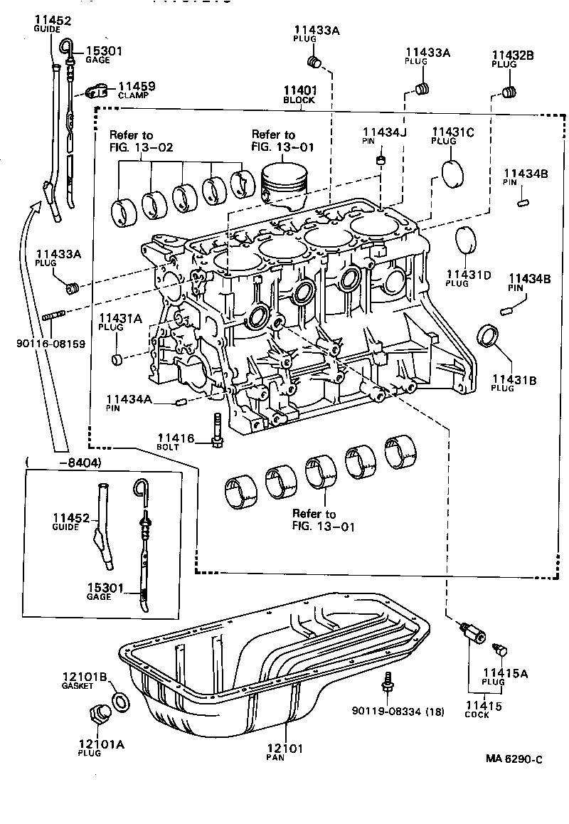11452-71020 GUIDE, OIL LEVEL GAGE product image