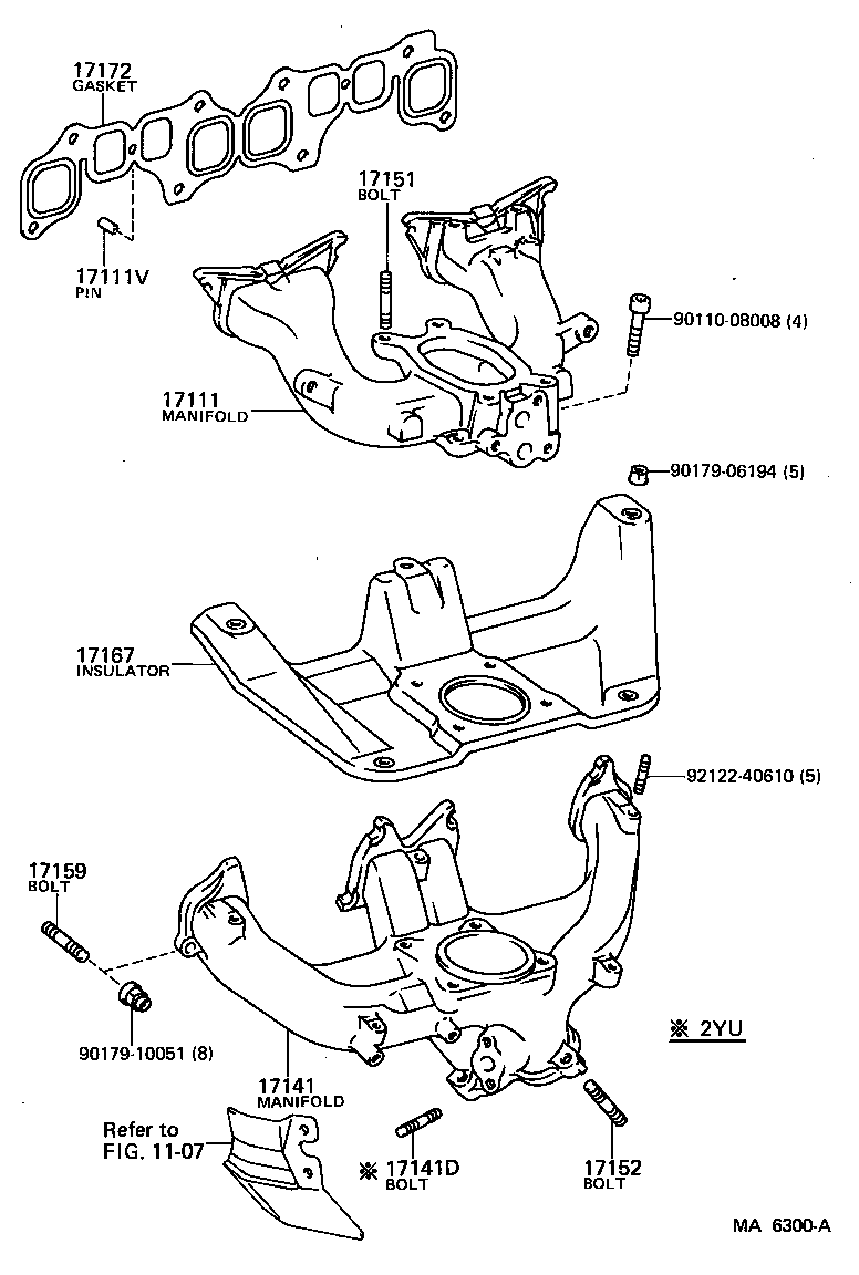 17110-13060 MANIFOLD ASSY product image
