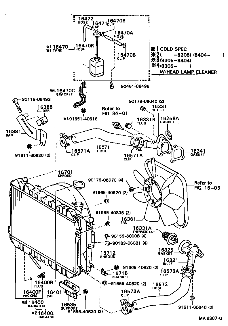 16264-64040 HOSE, WATER BY-PASS, NO.2 product image