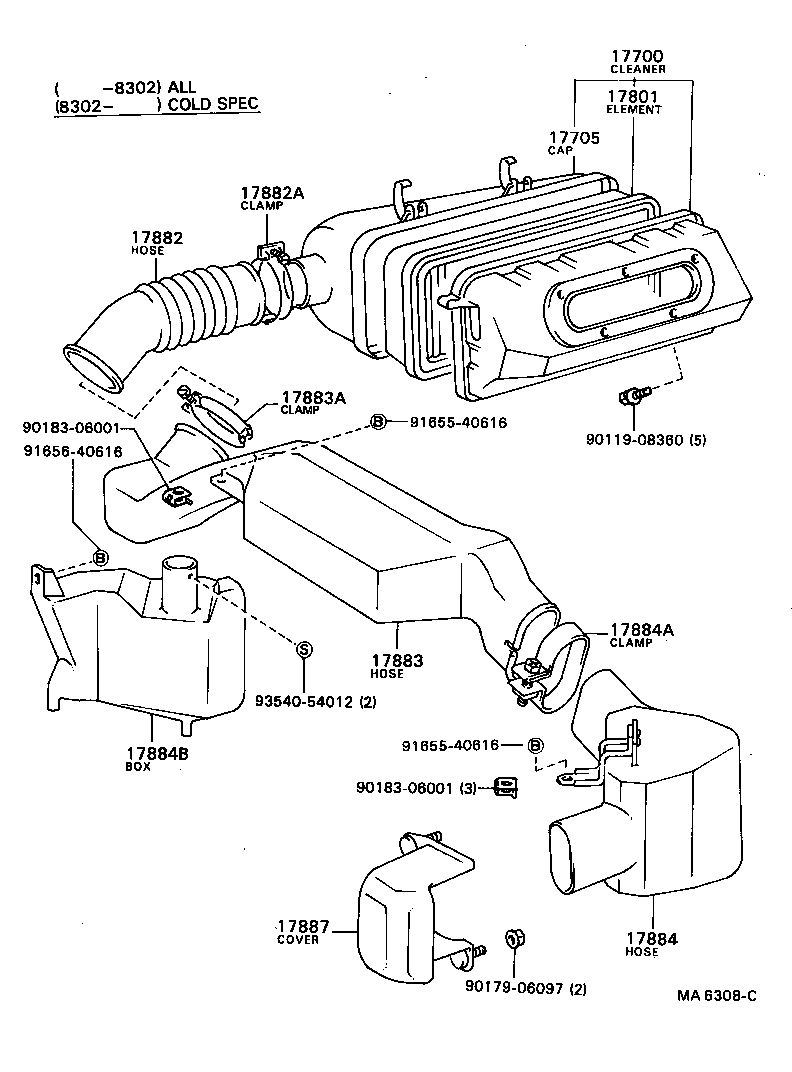 17705-26090 CAP SUB-ASSY, AIR CLEANER product image