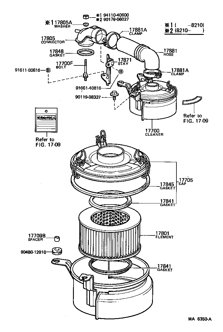 17700-71020 CLEANER ASSY, AIR product image