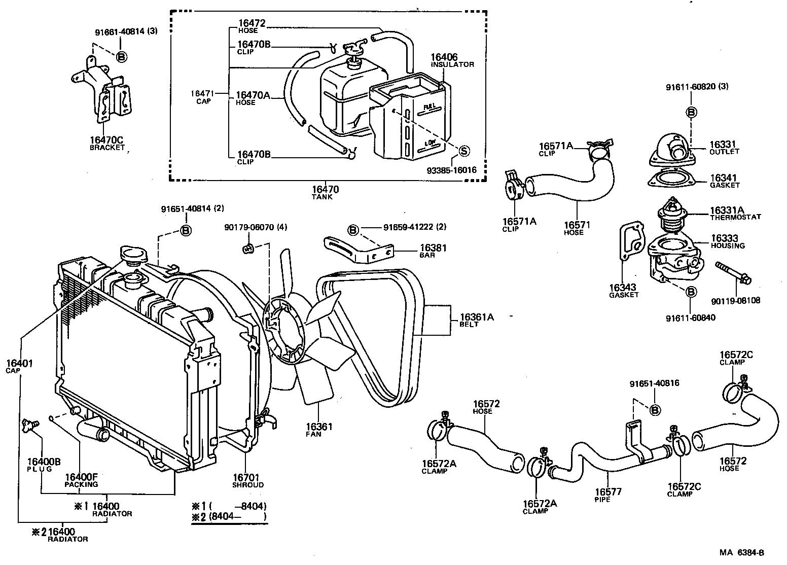 16400-54200 RADIATOR ASSY product image
