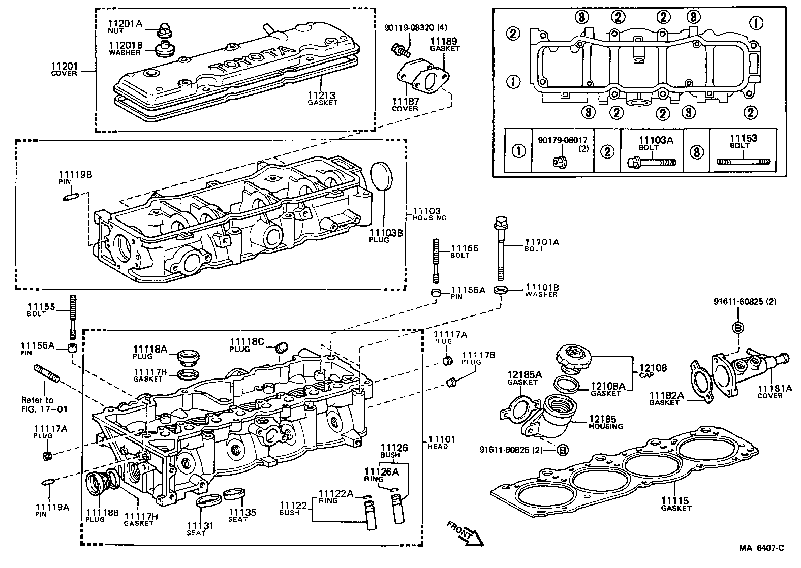 11101-64040 HEAD SUB-ASSY, CYLINDER product image