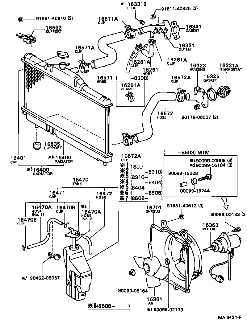 99555-00130 HOSE, WATER BY-PASS, NO.3 product image