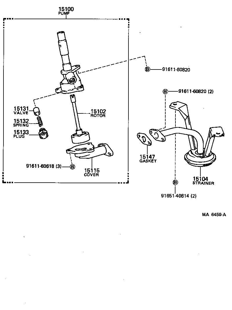 15104-56061 STRAINER SUB-ASSY, OIL product image