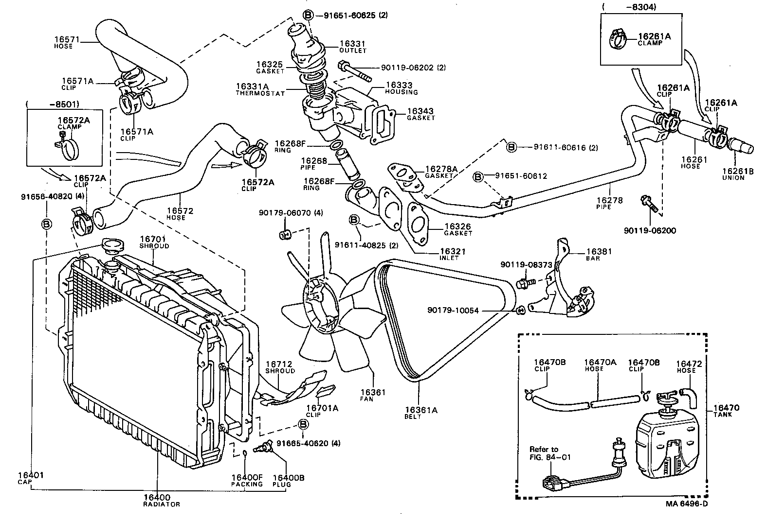 16410-70060 RADIATOR ASSY product image