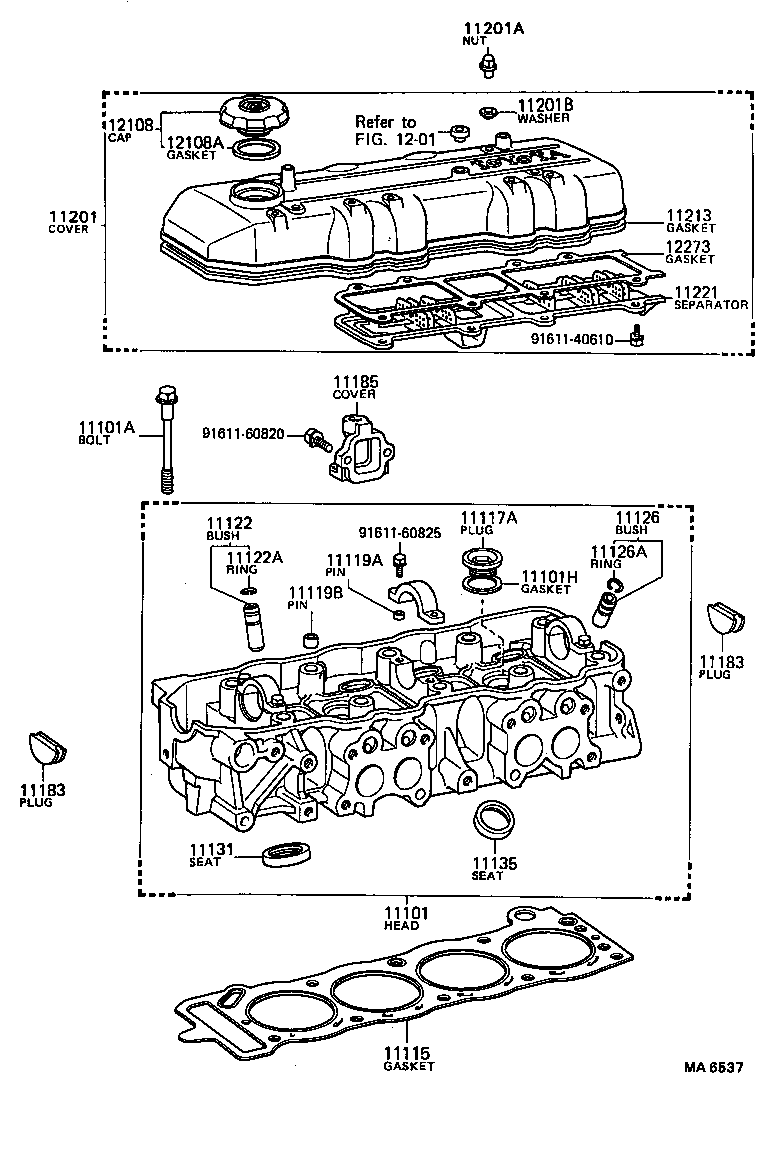 11101-49255 HEAD SUB-ASSY, CYLINDER product image