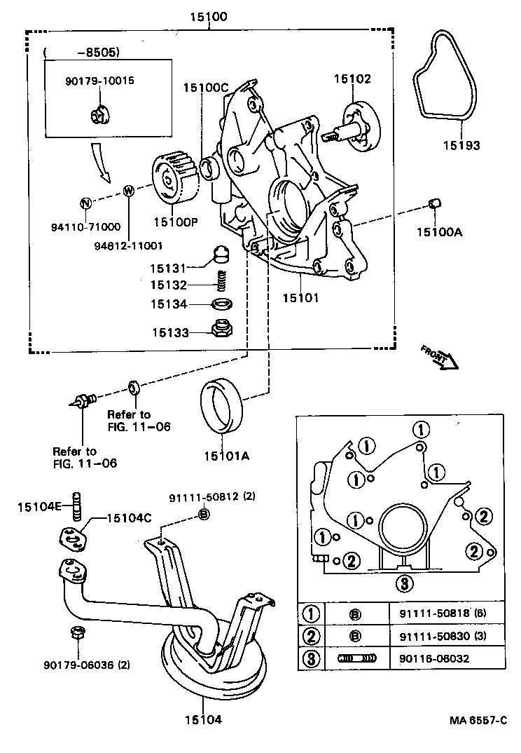 15102-64010 ROTOR SET, OIL PUMP product image