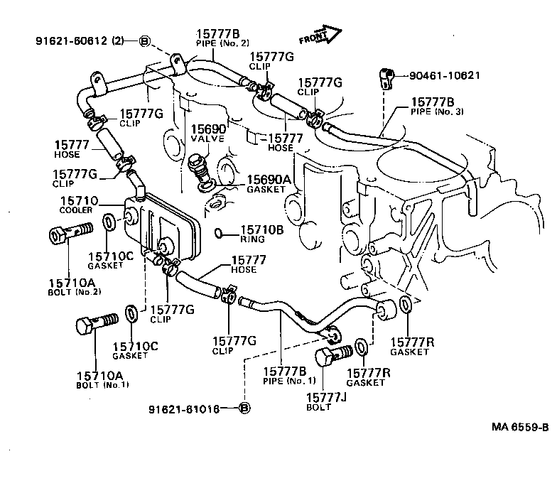 90430-18012 GASKET(FOR OIL COOLER) product image