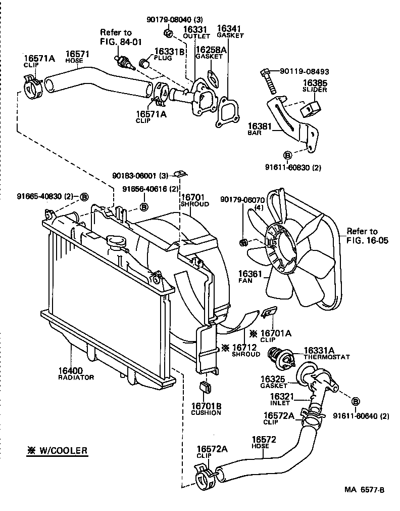 16400-63020 RADIATOR ASSY product image