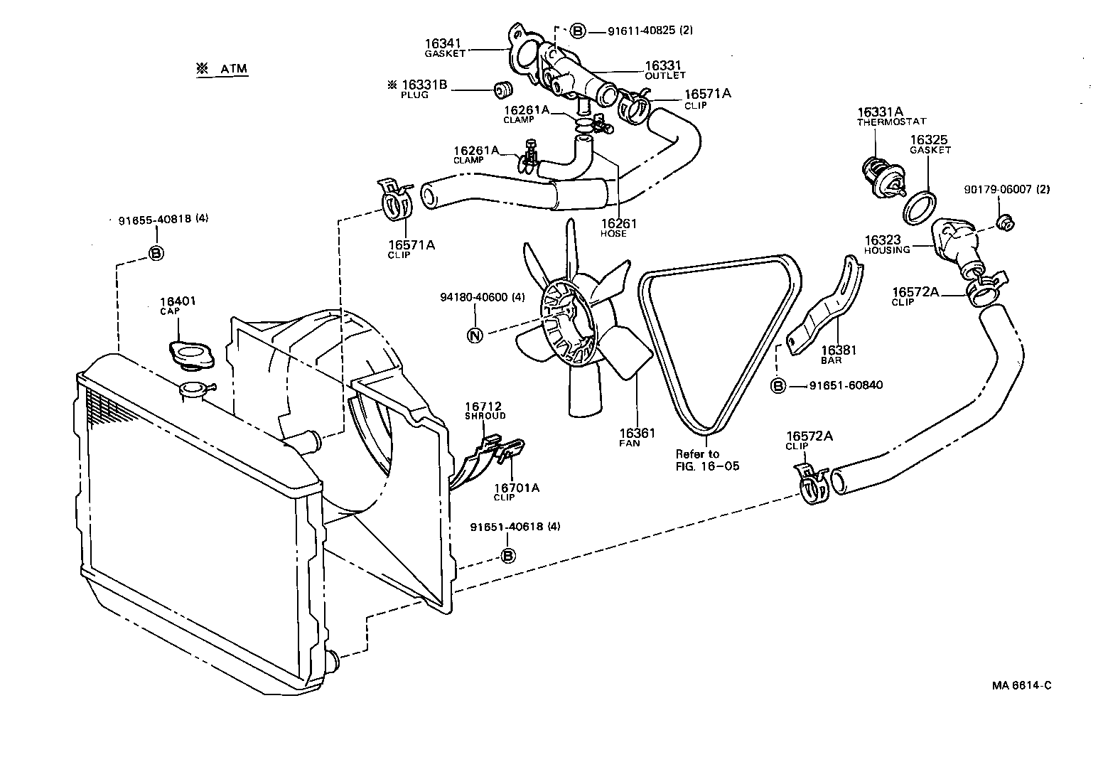 17175-72010 GASKET, WATER BY-PASS product image