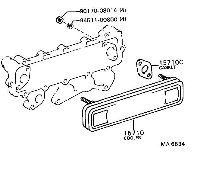 15710-78020 COOLER ASSY, OIL product image