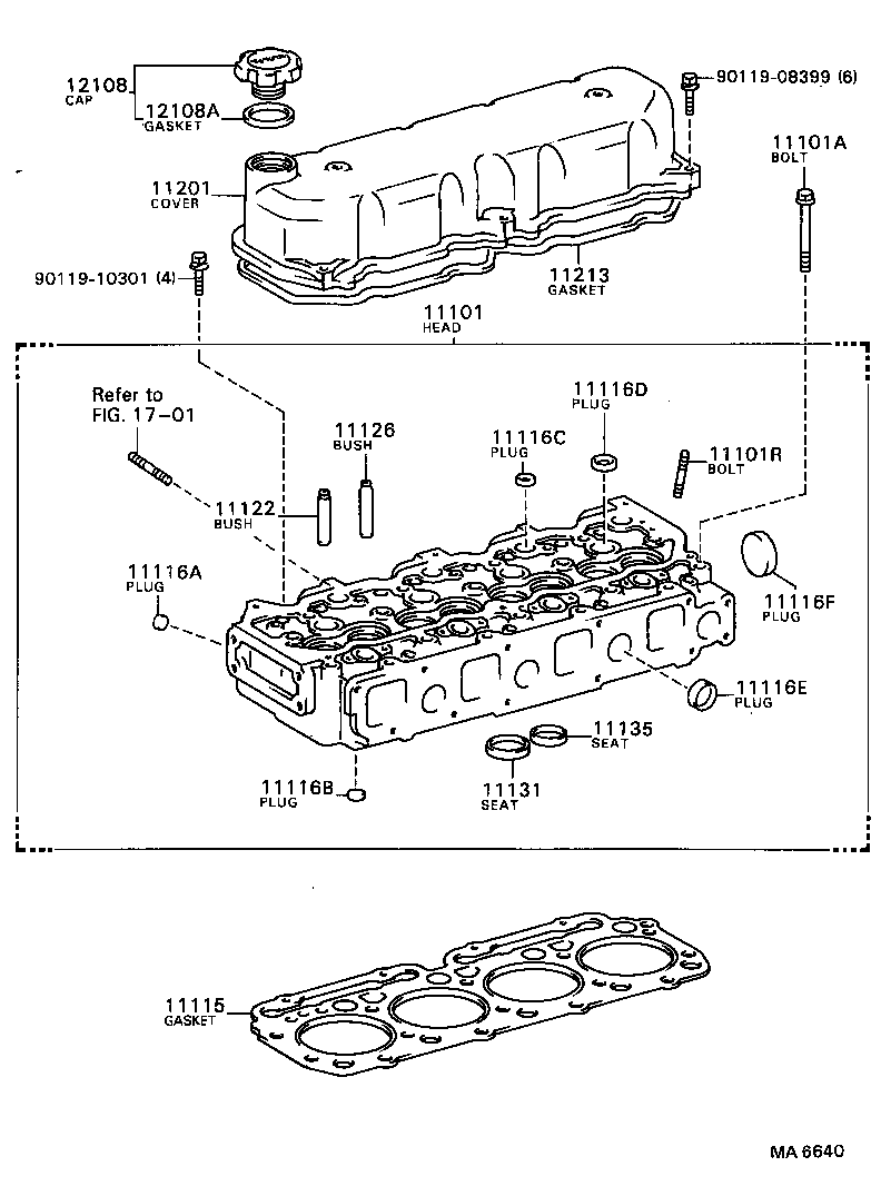 11101-59095 HEAD SUB-ASSY, CYLINDER product image