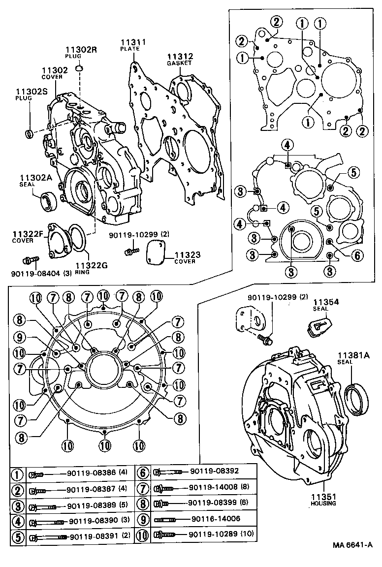90311-50006 SEAL, OIL(FOR TIMING CHAIN OR BELT COVER) product image