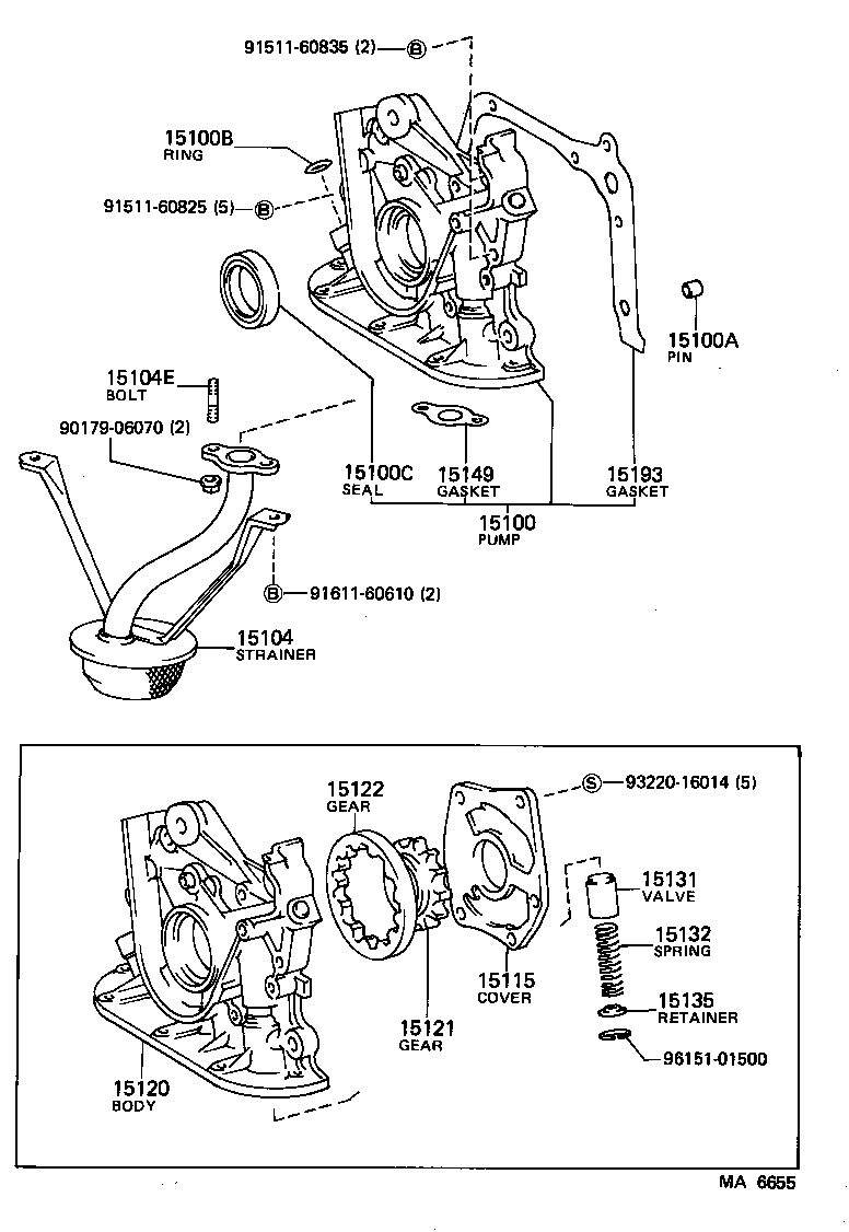15147-38020 GASKET(FOR OIL STRAINER) product image