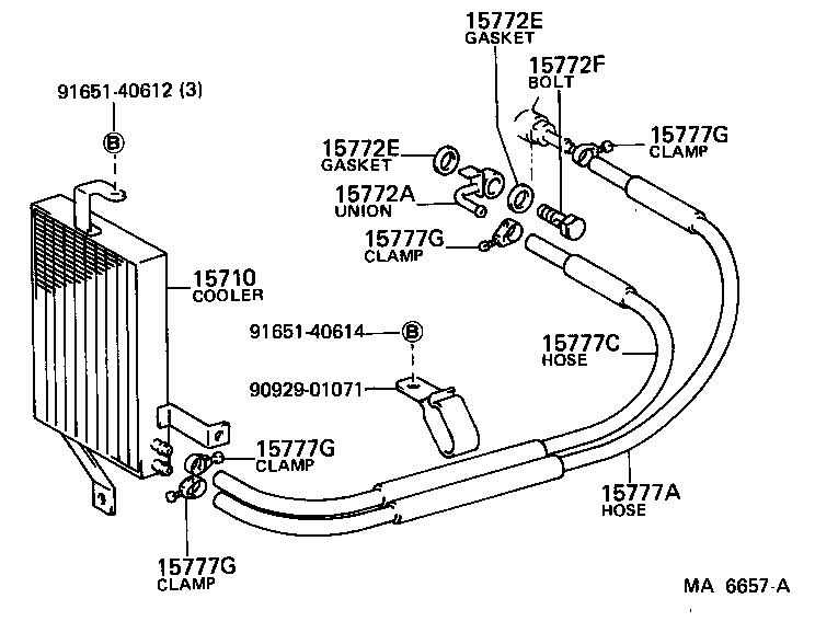 15710-12010 COOLER ASSY, OIL product image