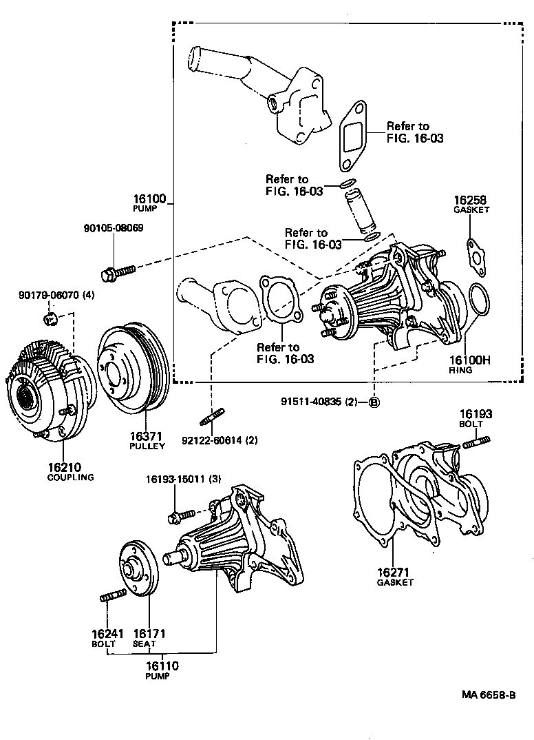 16193-45100 BOLT, STUD(FOR WATER PUMP COVER) product image