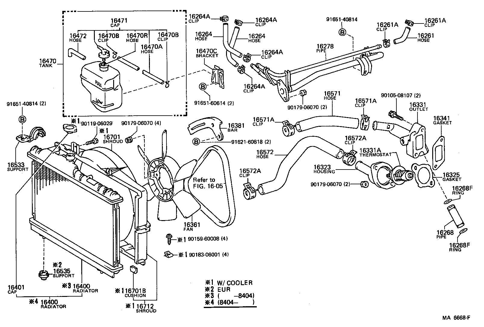 16323-16020 HOUSING, WATER INLET product image