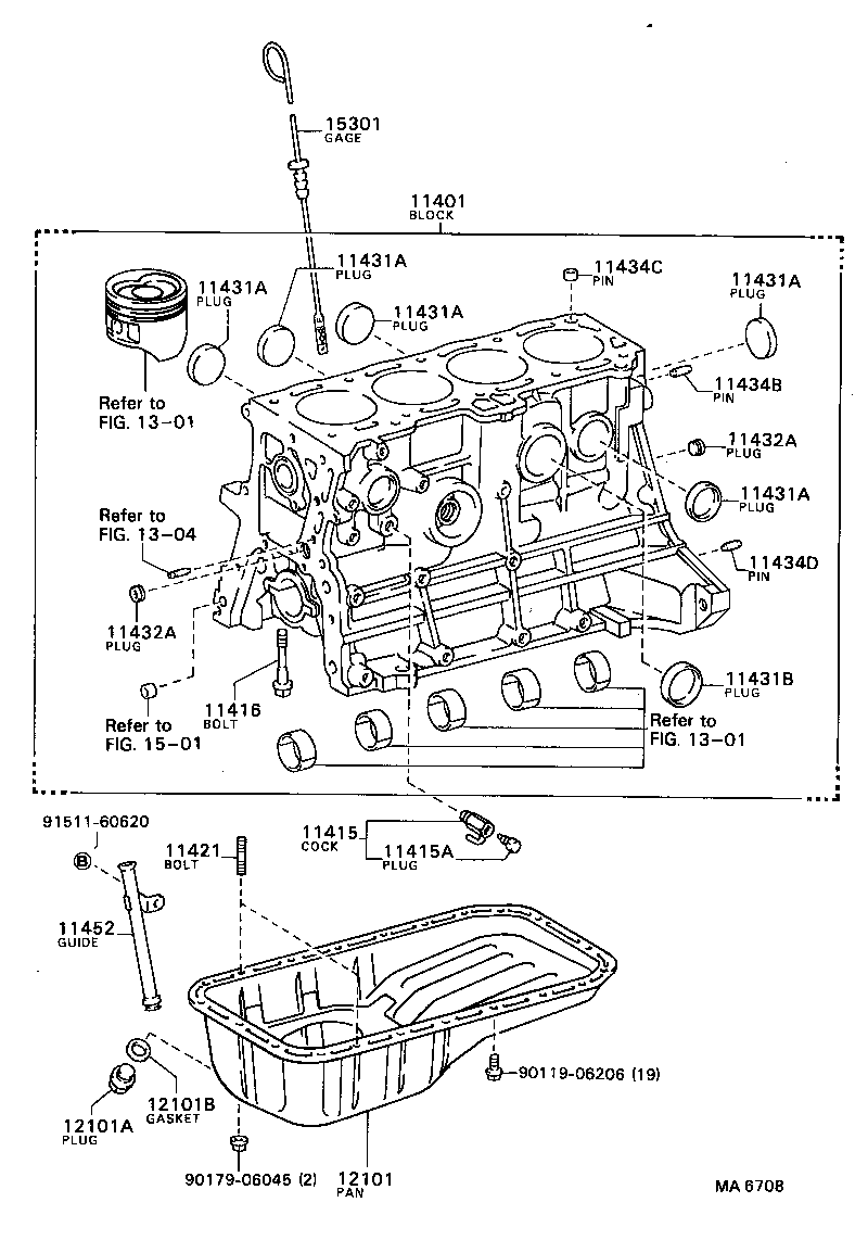 11401-29295 BLOCK SUB-ASSY, CYLINDER product image