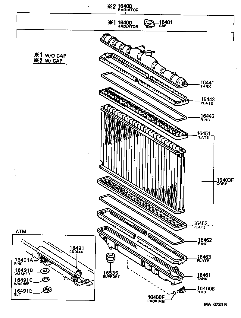 16264-64050 HOSE, WATER BY-PASS, NO.2 product image