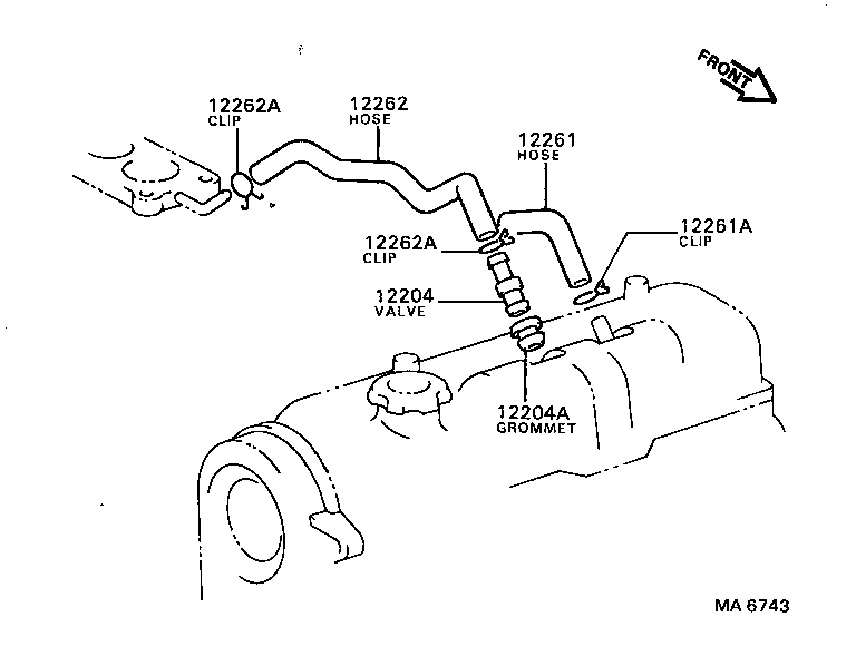 12261-16031 HOSE, VENTILATION product image