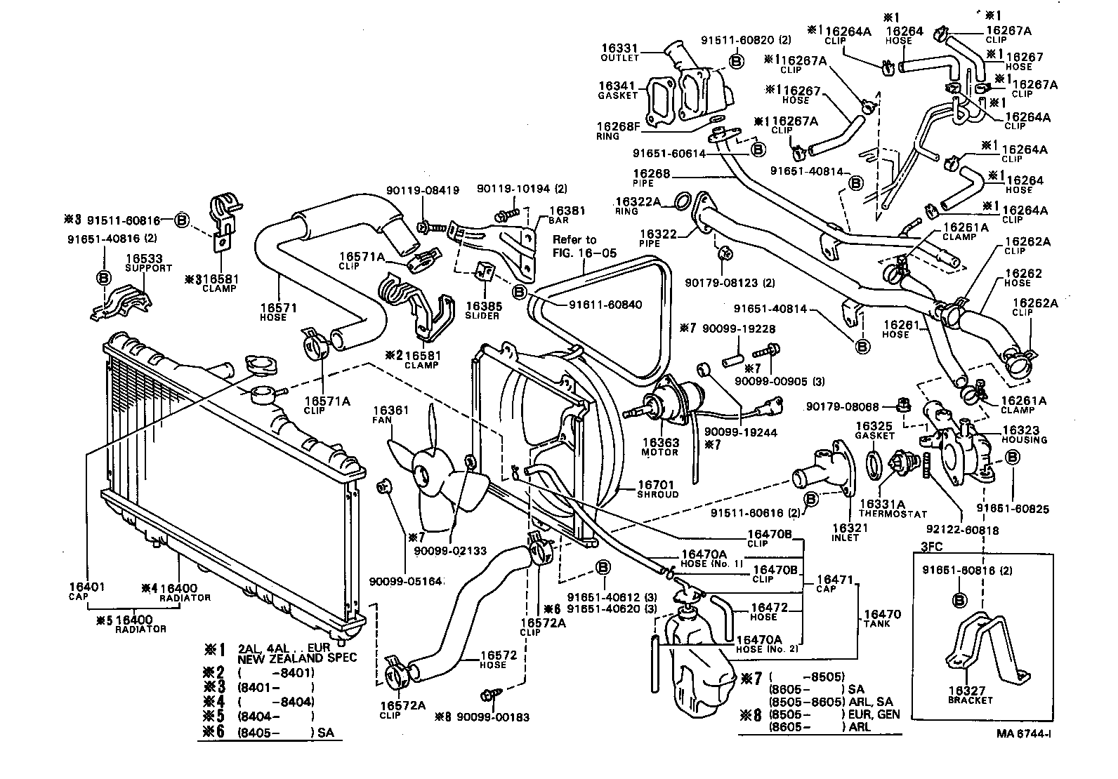 16323-15040 HOUSING, WATER INLET product image