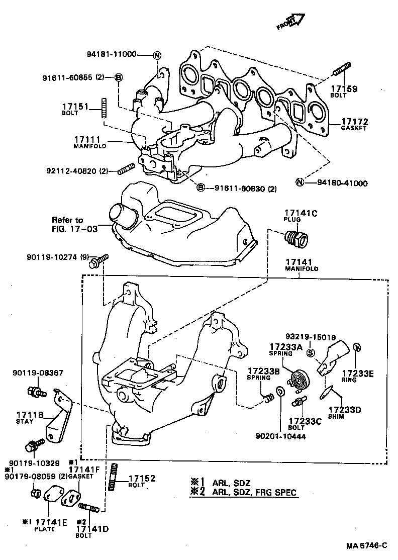 17111-64090 MANIFOLD, INTAKE product image
