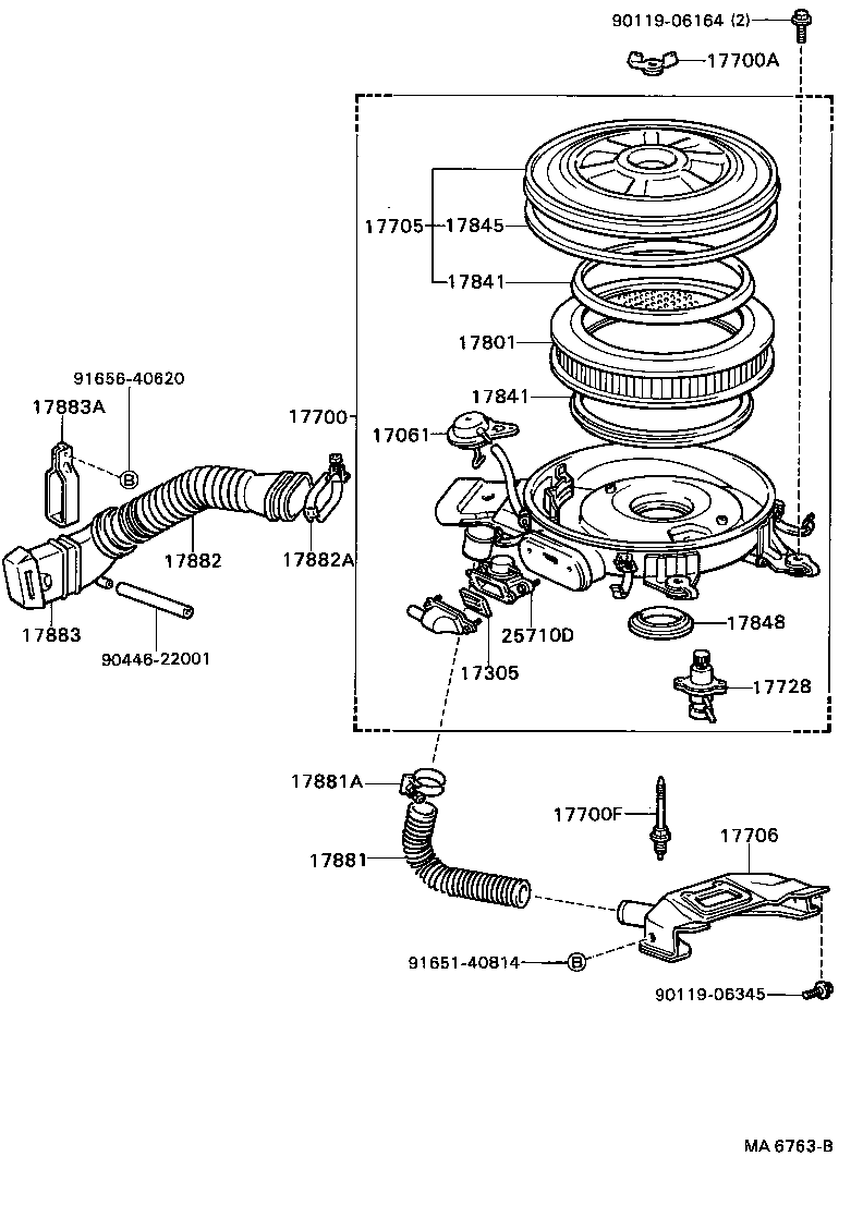17705-72011 CAP SUB-ASSY, AIR CLEANER product image