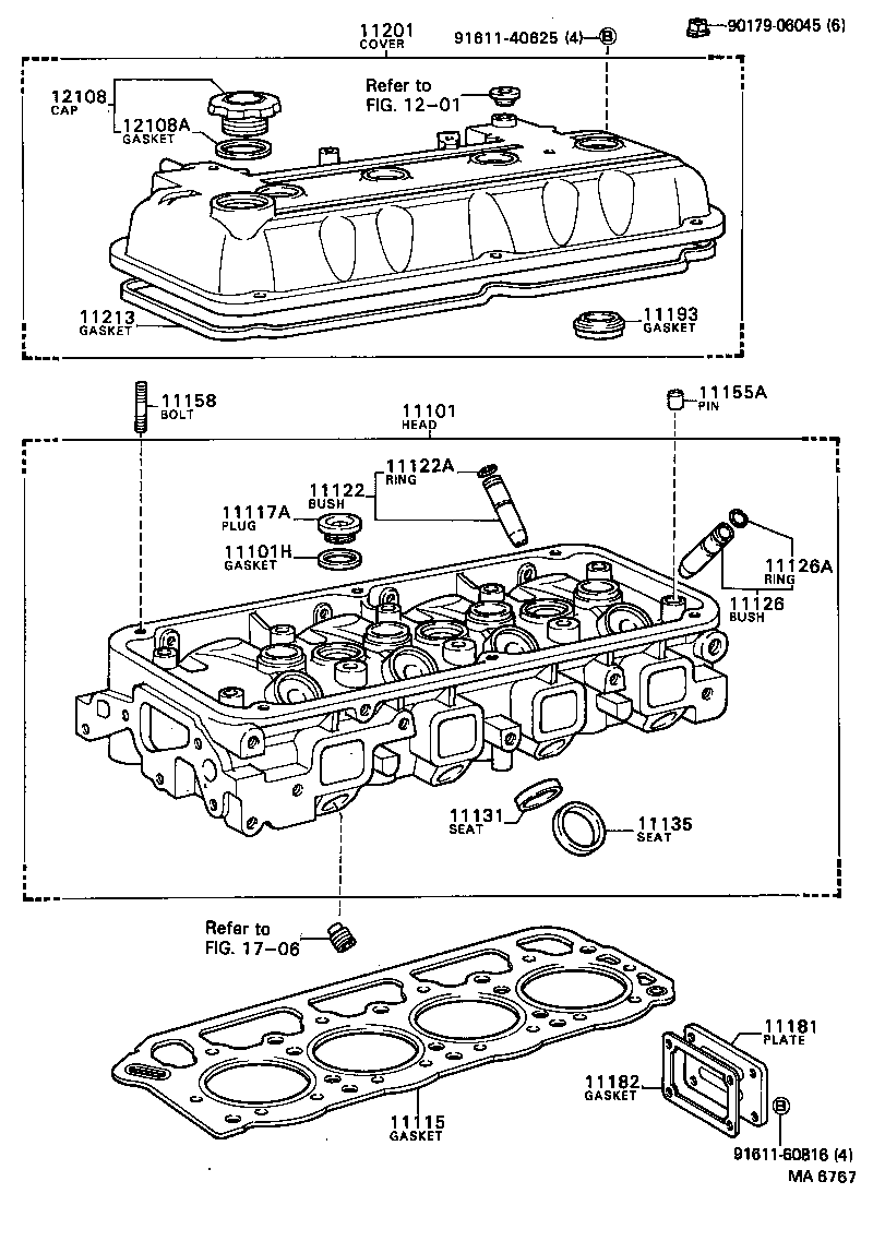 11101-49255 HEAD SUB-ASSY, CYLINDER product image