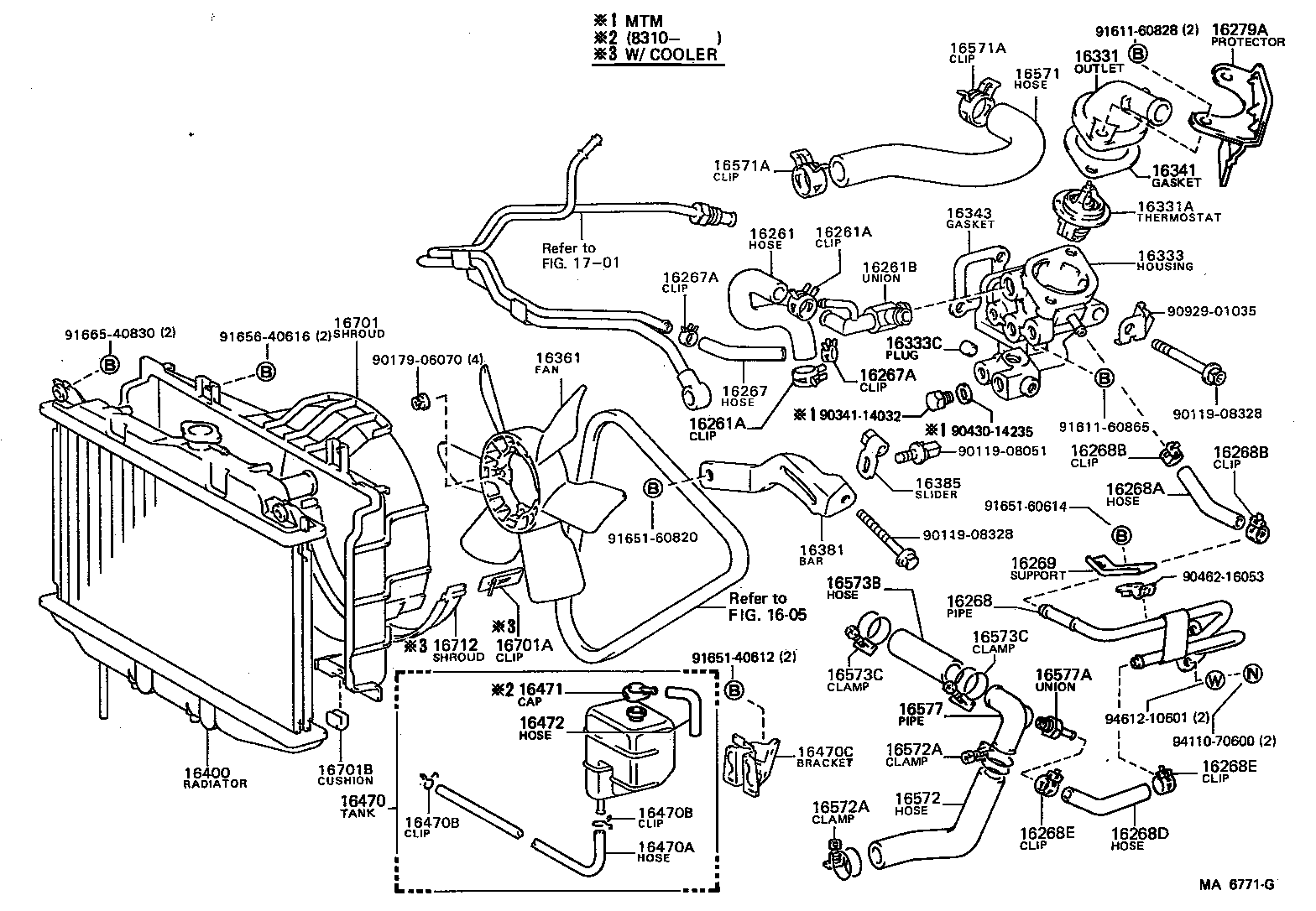 16400-63020 RADIATOR ASSY product image