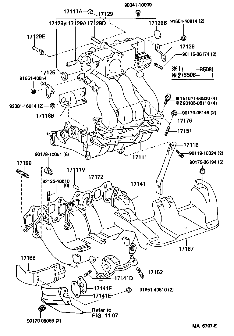 17111-73010 MANIFOLD, INTAKE product image