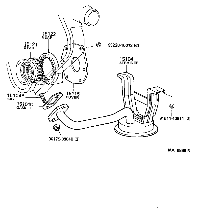 15100-42010 PUMP ASSY, OIL product image