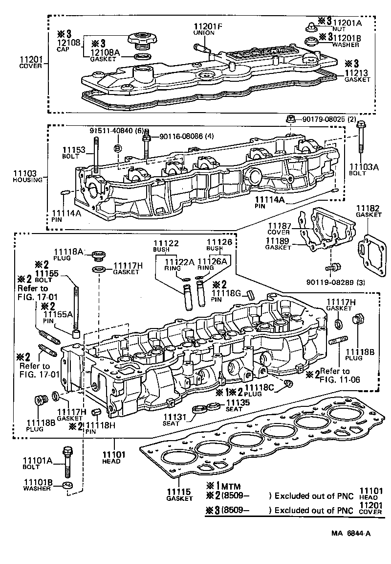 11101-54080 HEAD SUB-ASSY, CYLINDER product image