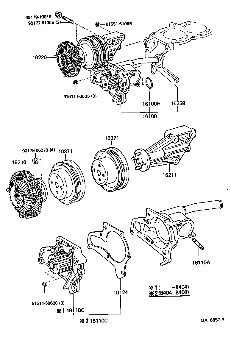 16193-45100 BOLT, STUD(FOR WATER PUMP COVER) product image