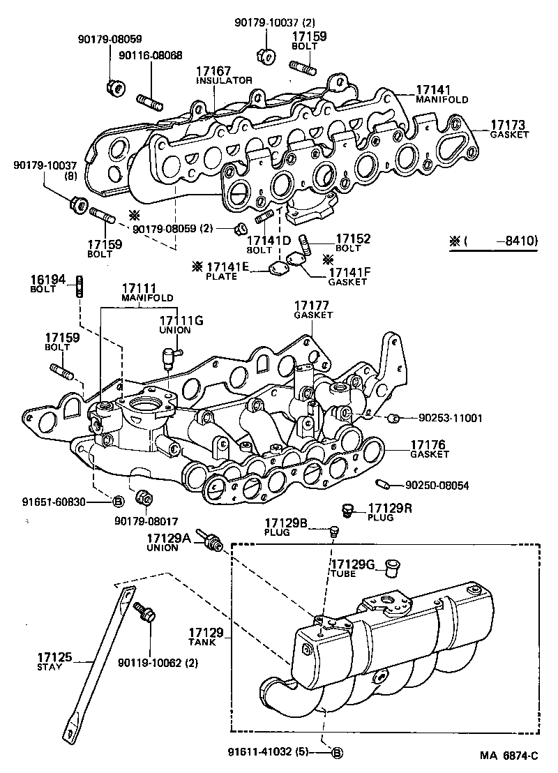 17111-35040 MANIFOLD, INTAKE product image
