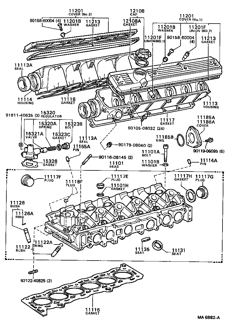 11101-71030 HEAD SUB-ASSY, CYLINDER product image