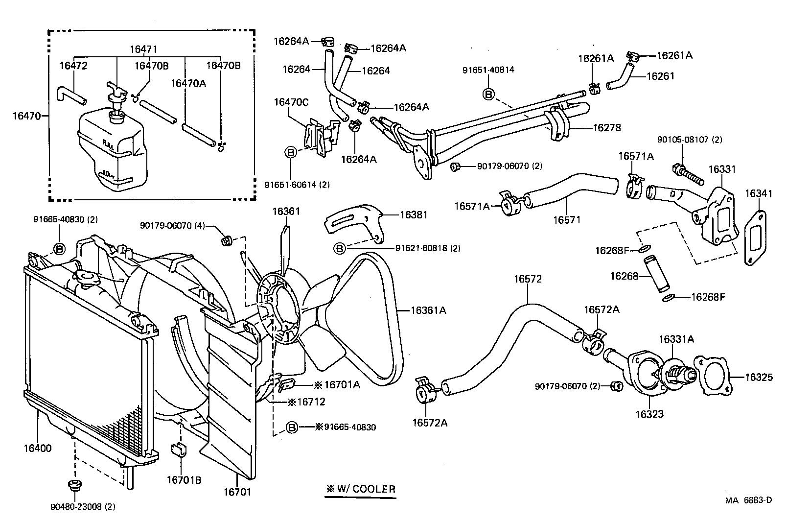16323-63010 HOUSING, WATER INLET product image