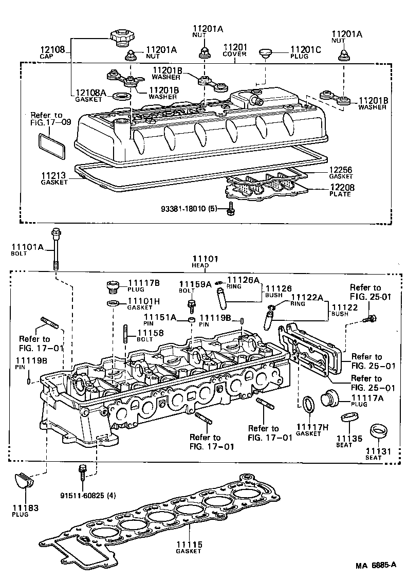 11101-71030 HEAD SUB-ASSY, CYLINDER product image