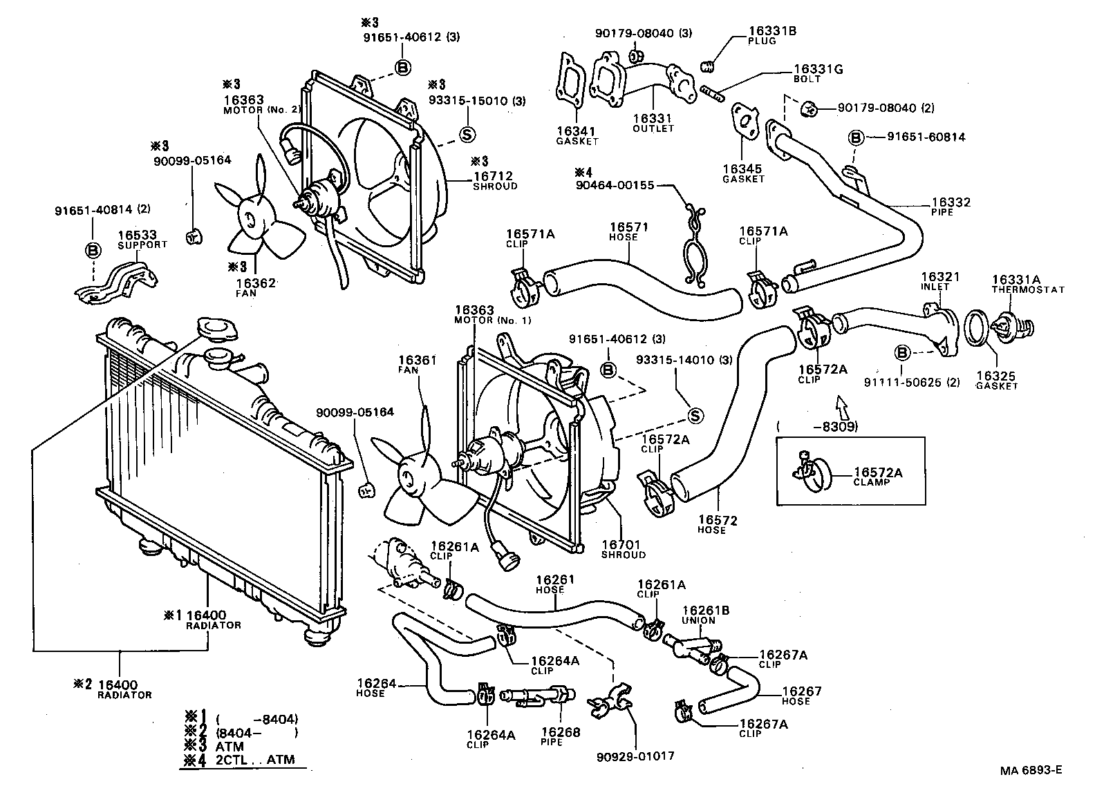 16533-63050 SUPPORT, RADIATOR, LOWER product image