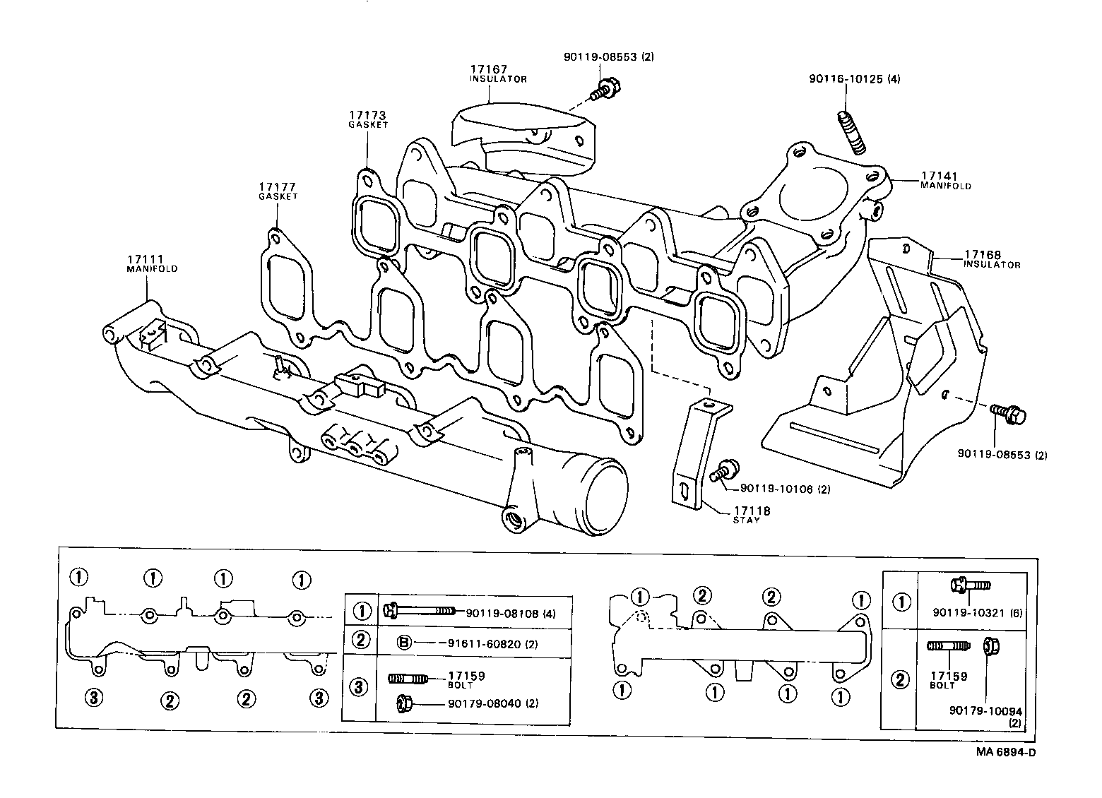 15471-58010 GASKET, TURBO OIL INLET product image
