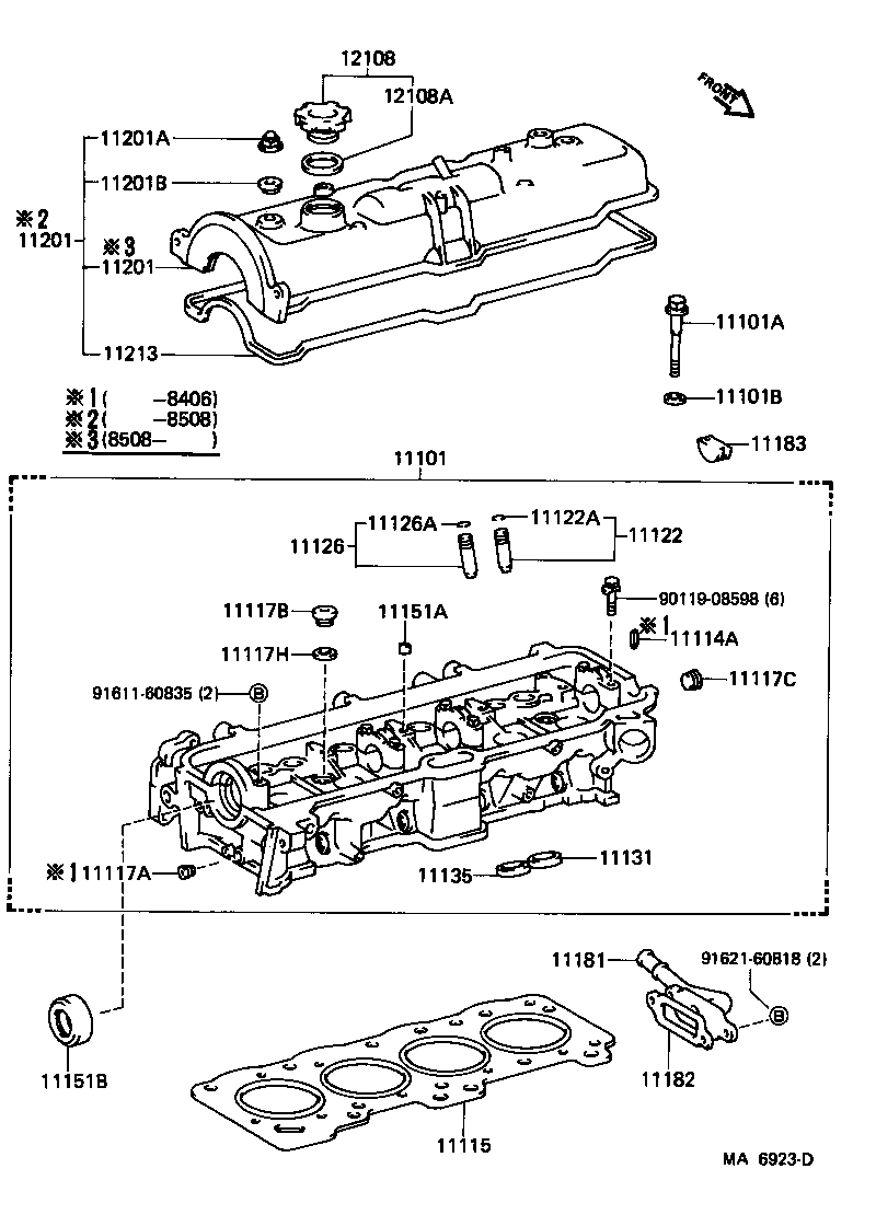 11101-64051 HEAD SUB-ASSY, CYLINDER product image